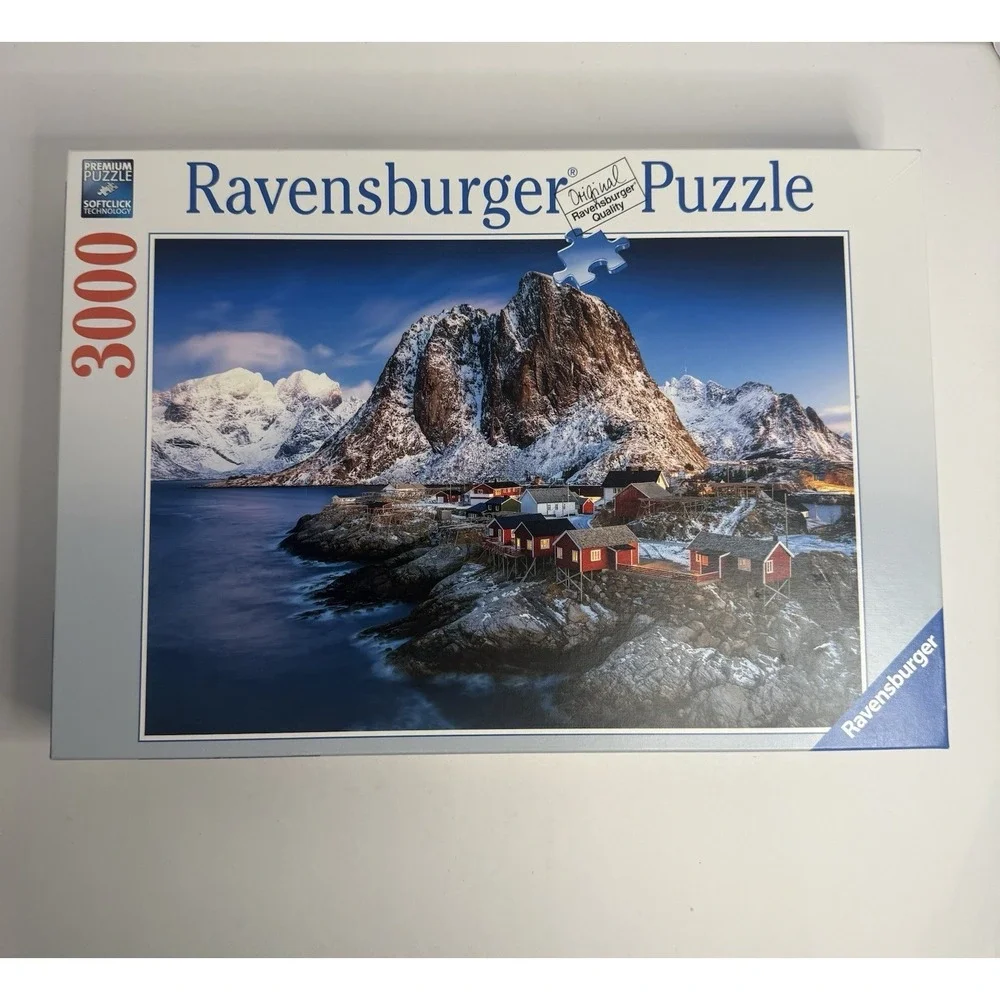 NEW SEALED! Ravensburger 3000 Piece Puzzle Hamnoy Lofoten Norway 170834